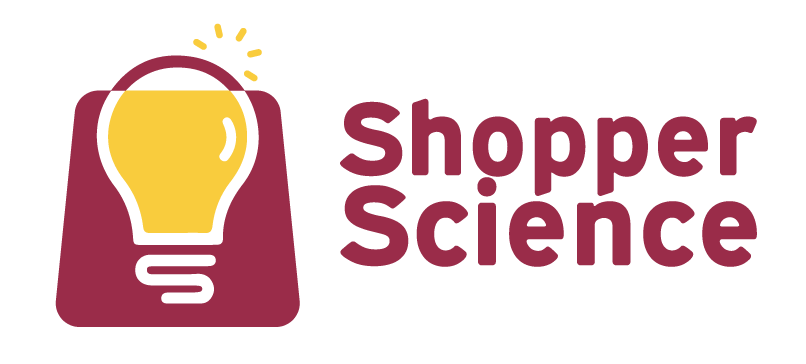 Shopper Science website logo that leads to the home page